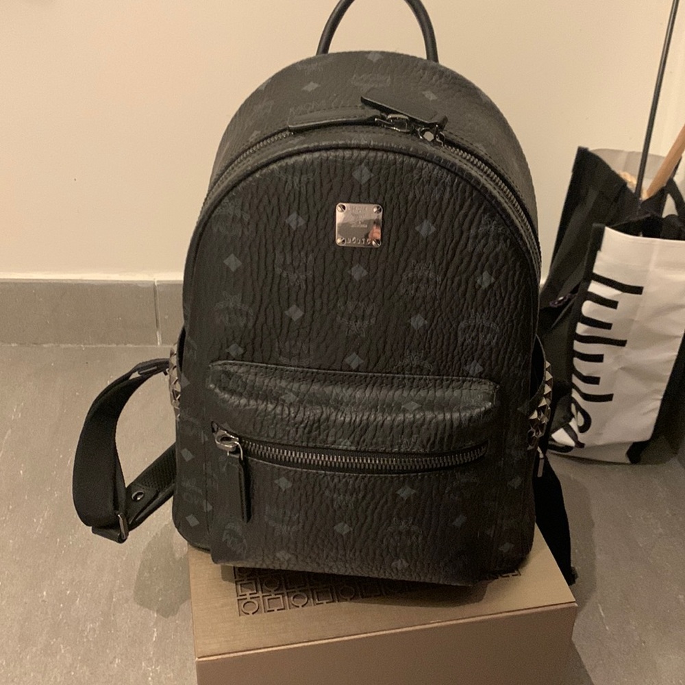 Mcm studded backpack